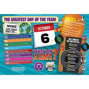 WHAT'S IN A DATE 6th OCTOBER STANDARD 