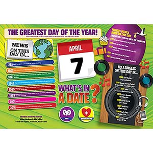 WHAT'S IN A DATE 7th APRIL PERSONALISED 