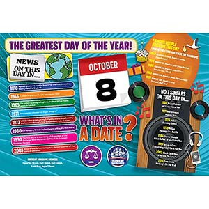 WHAT'S IN A DATE 8th OCTOBER STANDARD 