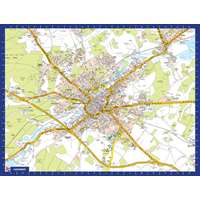 A To Z Map Of Canterbury Puzzle – 1000 Teile Für Erwachsene, Fertiges Maß 66 X 50 Cm, Nostalgische Straßenkarte