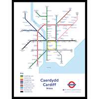 CARDIFF UNDERGROUND JIGSAW MAP (HPCUG1000)