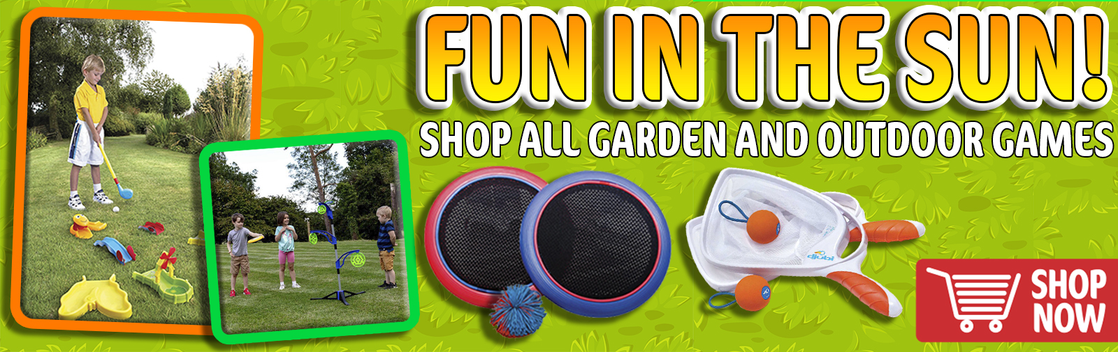 Shop all outdoor and garden games. Perfect for the spring or summer. Get outdoors, get active and have fun.